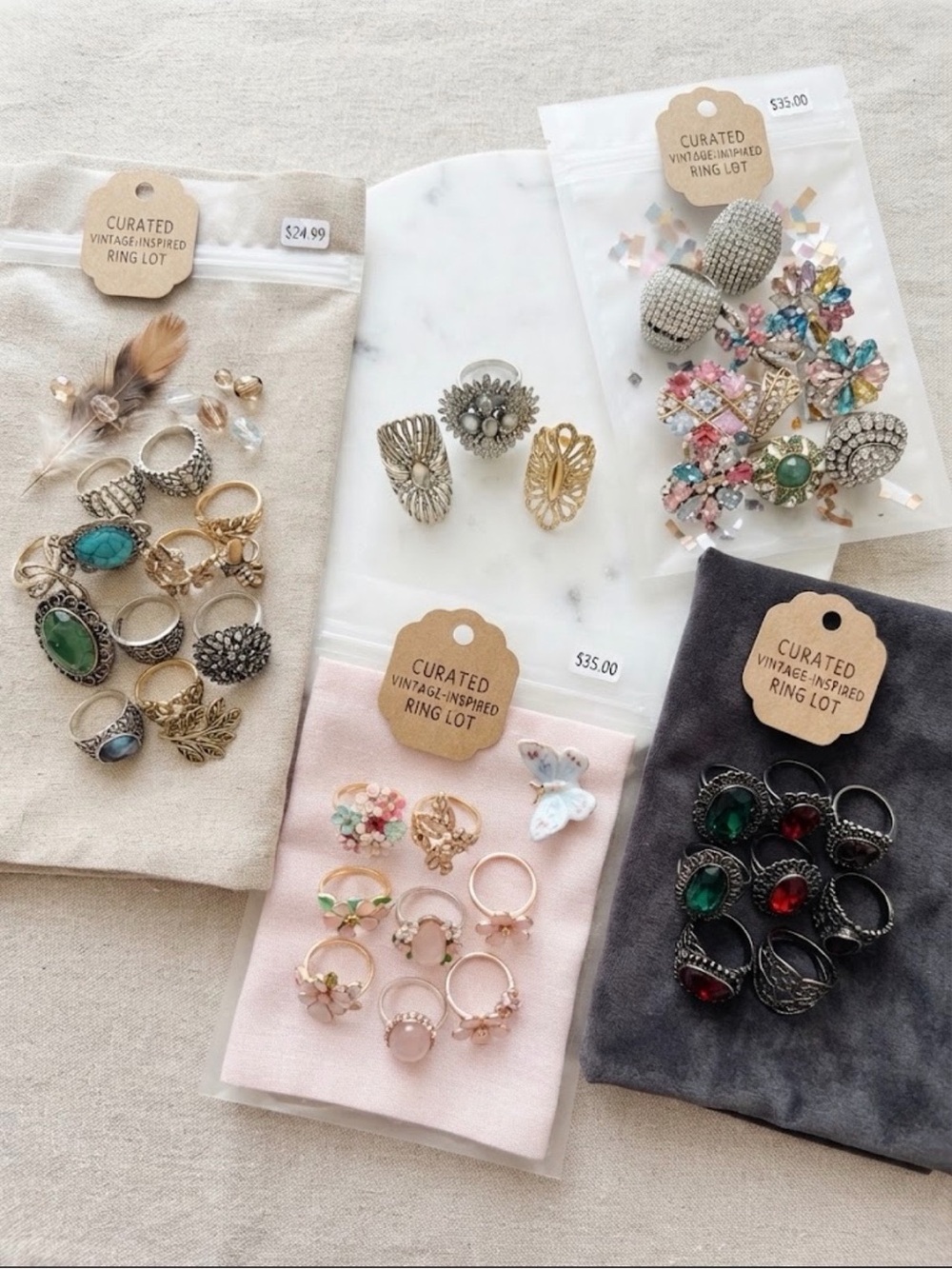 ❤️2 For $10💎Curated Vintage-Inspired Women's Ring